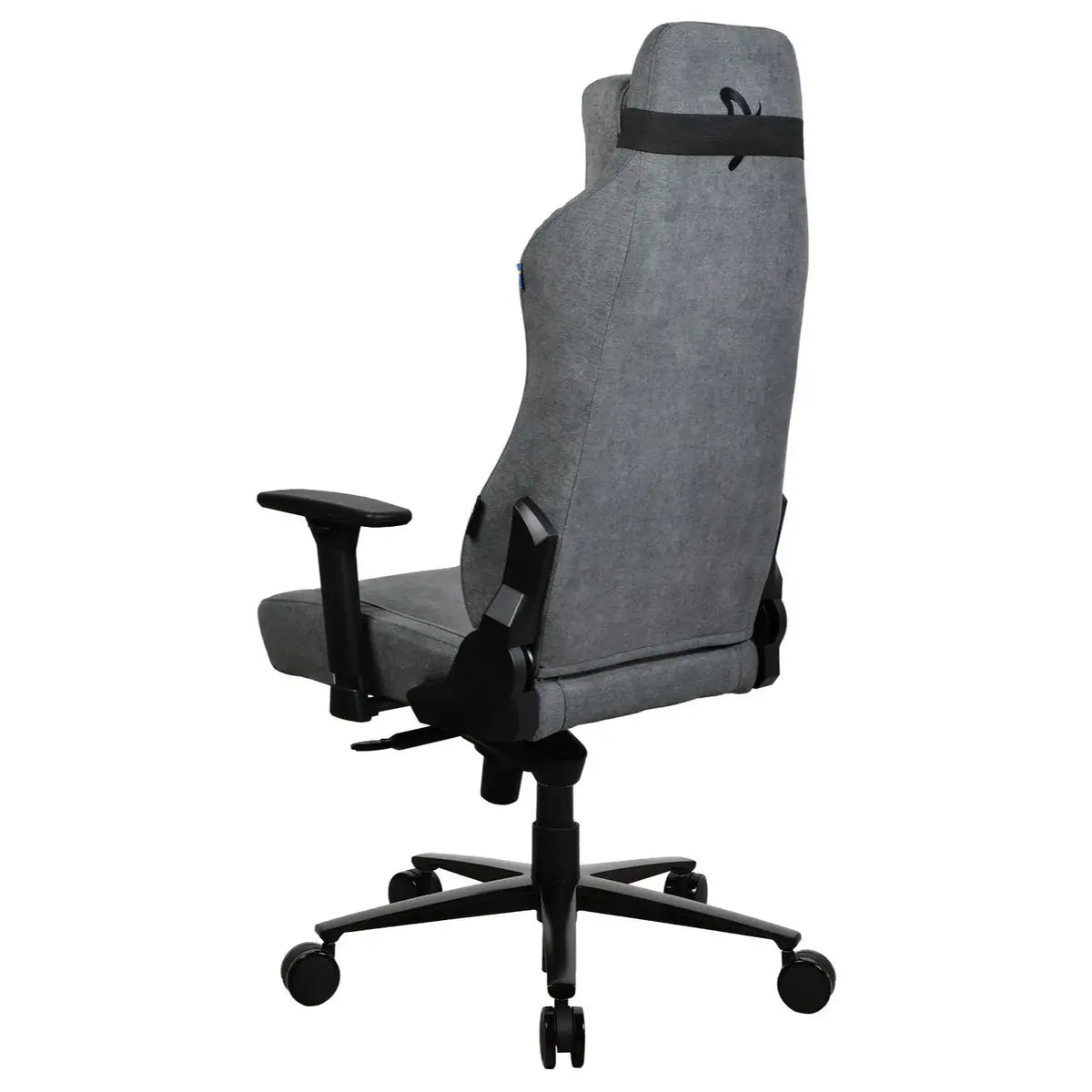 Arozzi Vernazza Soft Fabric Ergonomic Office and Gaming Chair, Durable Upholstery, Cold Cured Molded Foam, 3D Ergonomic Armrests, Adjustable Lumbar Pillow, Soft Neck and Lumbar Support Pillows, Ash Grey