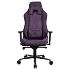 Arozzi Vernazza Soft Fabric Ergonomic Office and Gaming Chair, Durable Upholstery, Cold Cured Molded Foam, 3D Ergonomic Armrests, Pro Mechanism, Neck and Lumbar Support Pillows, Purple