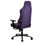 Arozzi Vernazza Soft Fabric Ergonomic Office and Gaming Chair, Durable Upholstery, Cold Cured Molded Foam, 3D Ergonomic Armrests, Pro Mechanism, Neck and Lumbar Support Pillows, Purple
