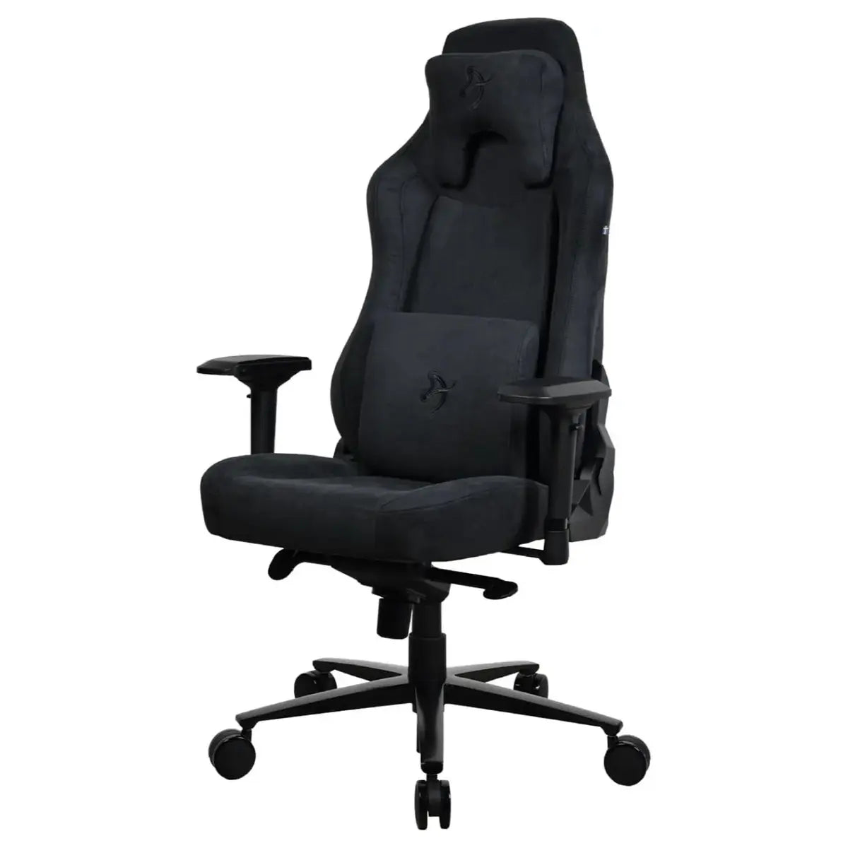 Arozzi Vernazza Supersoft Office and Gaming Chair, Supersoft Upholstery With Unique Velvety Texture, Fluid-Repellant and Breathable, Memory Foam Lumbar Support, 4D Armrest, Pure Black
