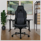 Arozzi Vernazza Supersoft Office and Gaming Chair, Supersoft Upholstery With Unique Velvety Texture, Fluid-Repellant and Breathable, Memory Foam Lumbar Support, 4D Armrest, Pure Black