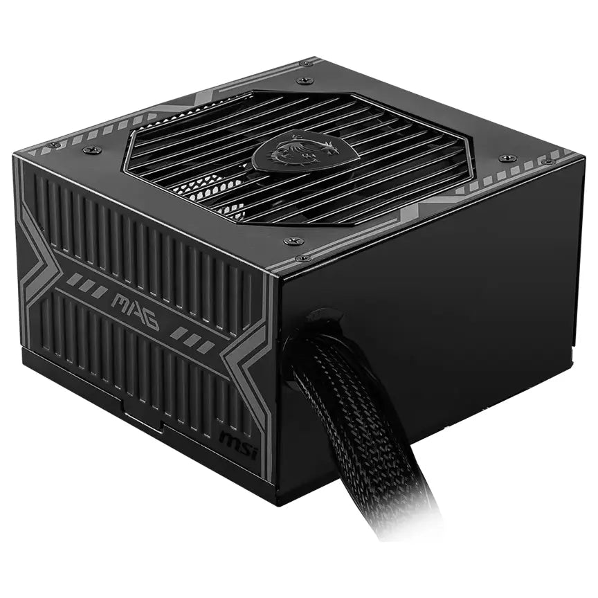 MSI MAG A650BN 650W Power Supply, 80 PLUS Bronze Up to 85%, DC-DC Circuit Design, Active PFC, 120mm Low Noise Fan