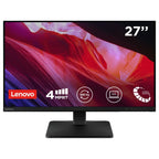 Lenovo L27QE 27" QHD 2560x1440 IPS Display, 100Hz Refresh Rate, VESA Media Sync, Ergonomic Stand Design