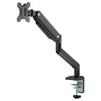 MXG BMA-12U Mechanical Spring Monitor Arm, 17"-32" Single Monitor, 2-10kg Capacity, 2xUSB 3.0 Port, Matte Black