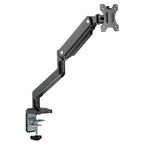MXG BMA-12U Mechanical Spring Monitor Arm, 17"-32" Single Monitor, 2-10kg Capacity, 2xUSB 3.0 Port, Matte Black
