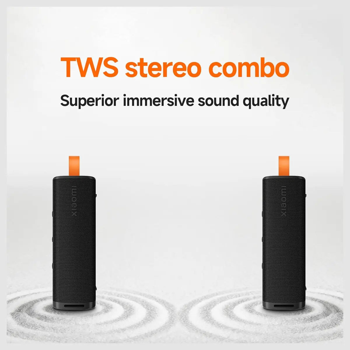 Xiaomi Sound Outdoor Portable Speaker, 30W High-Quality Sound, Dual Sound Modes Normal and Deep Bass, True Wireless Stereo, Bluetooth 5.4, Black