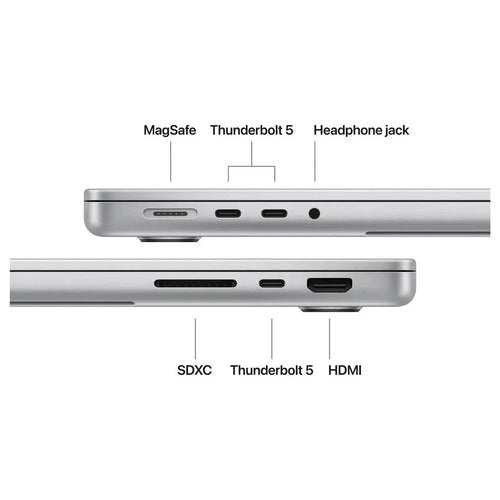 Apple MacBook Pro 14, Apple M5 Pro 18-Core Chip, 24GB Unified RAM, 2TB SSD, 14" 3024 x 1964 Liquid Retina XDR Screen, 20-Core GPU, Wi-Fi 7 and Bluetooth 6, Thunderbolt 5 and HDMI, Silver MGDP4