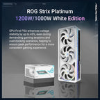 ASUS ROG Astral NVIDIA GeForce RTX 5080 Gaming Graphics Card, 16GB GDDR7, OC Mode 2790MHz, Quad-Fan Design Up to 20% Airflow and Pressure, 2x HDMI 2.1b and 3x DisplayPort 2.1b, White, ROG-ASTRAL-RTX5080-O16G-WHITE