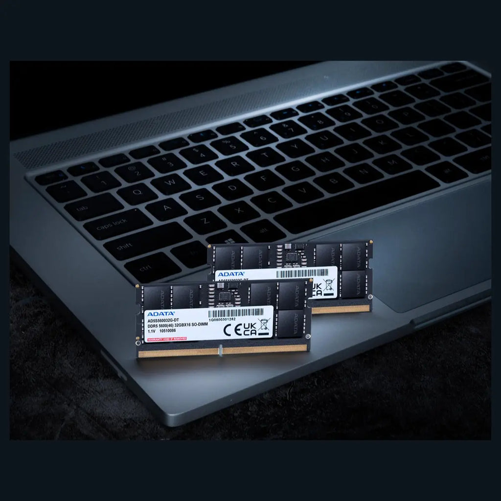 ADATA 32GB DDR5 SO-DIMM Laptop Memory, 5600MHz, CL46, AD5S560032G-S