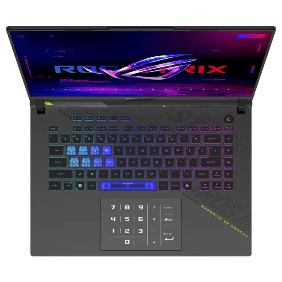 Asus ROG Strix G16 G614PR Gaming Laptop, AMD Ryzen 9 8940HX, NVIDIA GeForce RTX 5070 Ti 12GB GDDR7, 16" FHD+ 165Hz IPS-Level 100% sRGB, 16GB DDR5-5200 RAM, 1TB PCIe 4.0 NVMe M.2 SSD, Windows 11 Pro, Grey