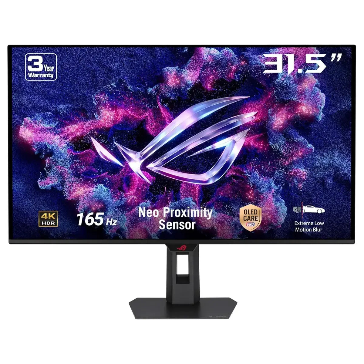 Asus ROG Strix XG32UCDS Gaming Monitor, 31.5 Inch 4K UHD QD-OLED 165Hz, 0.03ms GTG, G-SYNC Compatible, VESA DisplayHDR 400 True Black, 99% DCI-P3, Black