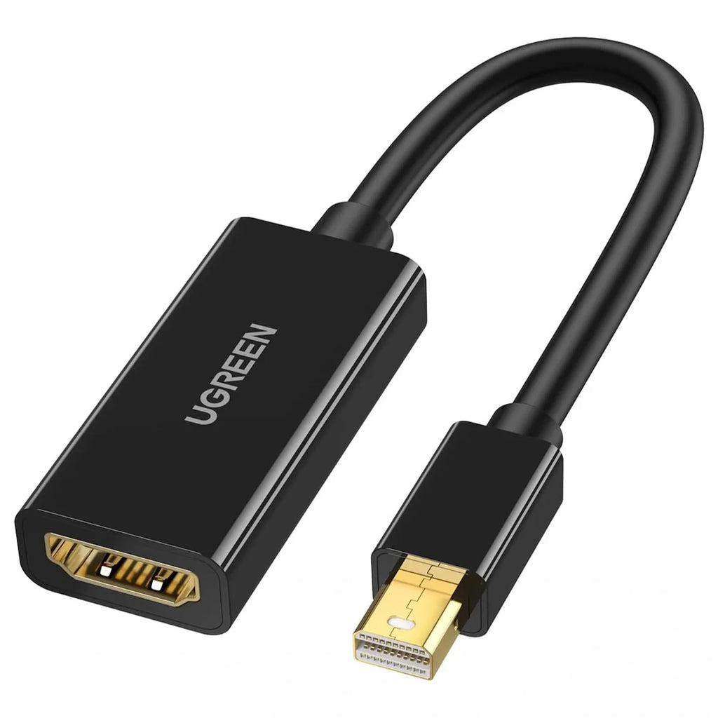 UGREEN 40360 4K Mini DisplayPort to HDMI Adapter, 3840x2160 at 30Hz, Audio and Video, 0.6ft