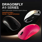 ATK Dragonfly A9 Pro Max Wireless Gaming Mouse, PAW3395 Ultra Sensor, Up to 42,000 DPI, 57g Lightweight, 200Hr Battery, 8K Polling, Tri-Mode, 5 Programmable Buttons, Black