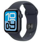 Apple Watch SE 3 GPS 40mm Smartwatch, Midnight Aluminum Case with Midnight Sport Band S/M, Fitness and Sleep Trackers, Heart Rate Monitor, Always-On Display, Water Resistant