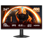 AOC 24G50F 23.8 Inch FHD IPS Gaming Monitor, 180Hz OC Refresh Rate, 0.5ms MPRT, NVIDIA G-Sync Compatible, 3-Sided Frameless