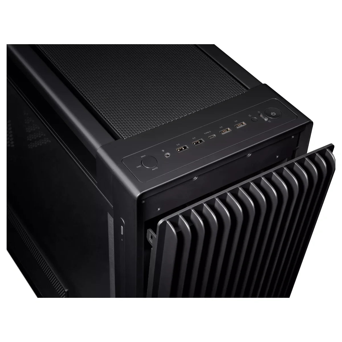 Asus ProArt PA602 E-ATX Computer Case, 420mm Radiator Support, 2x200mm and 1x140mm Pre-Installed System Fans, Front Panel IR Dust Indicator, USB Type-C 20Gbps Support