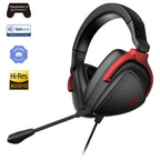 Asus ROG Delta S Core Gaming Headset, 50mm ASUS Essence Drivers, Virtual 7.1 Surround Sound, 3.5mm Wired, 270g Lightweight, D-Shaped Ear Cushions