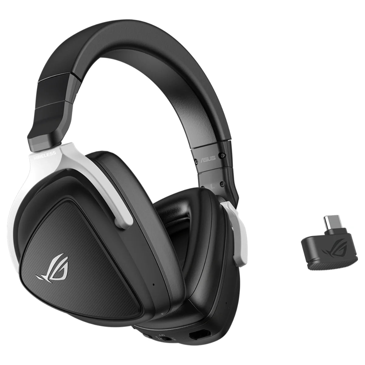 ASUS ROG Delta S Wireless Gaming Headset, 2.4GHz and Bluetooth, 50mm ASUS Essence Drivers, AI Beamforming Microphones with AI Noise Cancelation