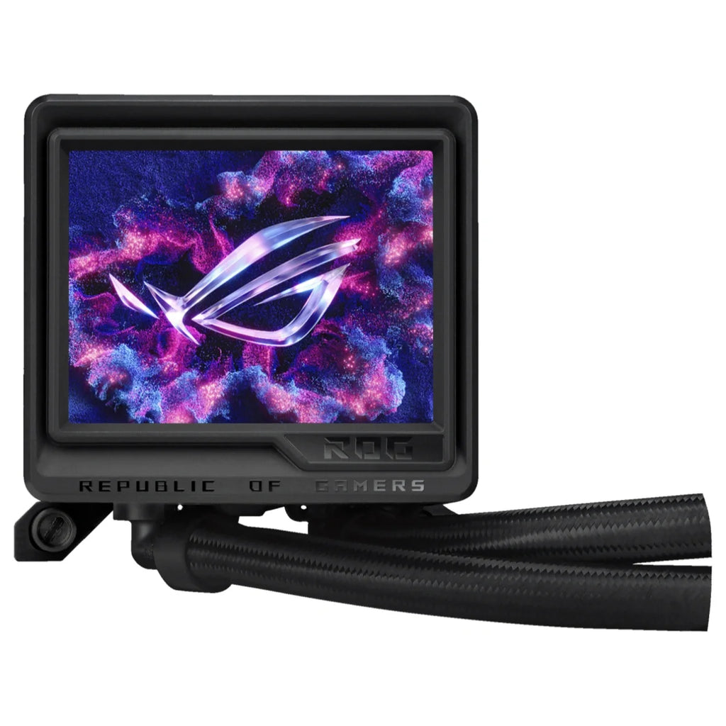 ASUS ROG RYUJIN III 360 ARGB Extreme CPU Liquid Cooler, 3.5 Inch 480p 60Hz Full Color LCD, 3x120mm ROG Magnetic Daisy-chainable Fans Up To 2800RPM, Copper CPU Plate, AM5 AM4 LGA1851 1700 1200 115x