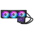 ASUS ROG RYUJIN III 360 ARGB Extreme CPU Liquid Cooler, 3.5 Inch 480p 60Hz Full Color LCD, 3x120mm ROG Magnetic Daisy-chainable Fans Up To 2800RPM, Copper CPU Plate, AM5 AM4 LGA1851 1700 1200 115x