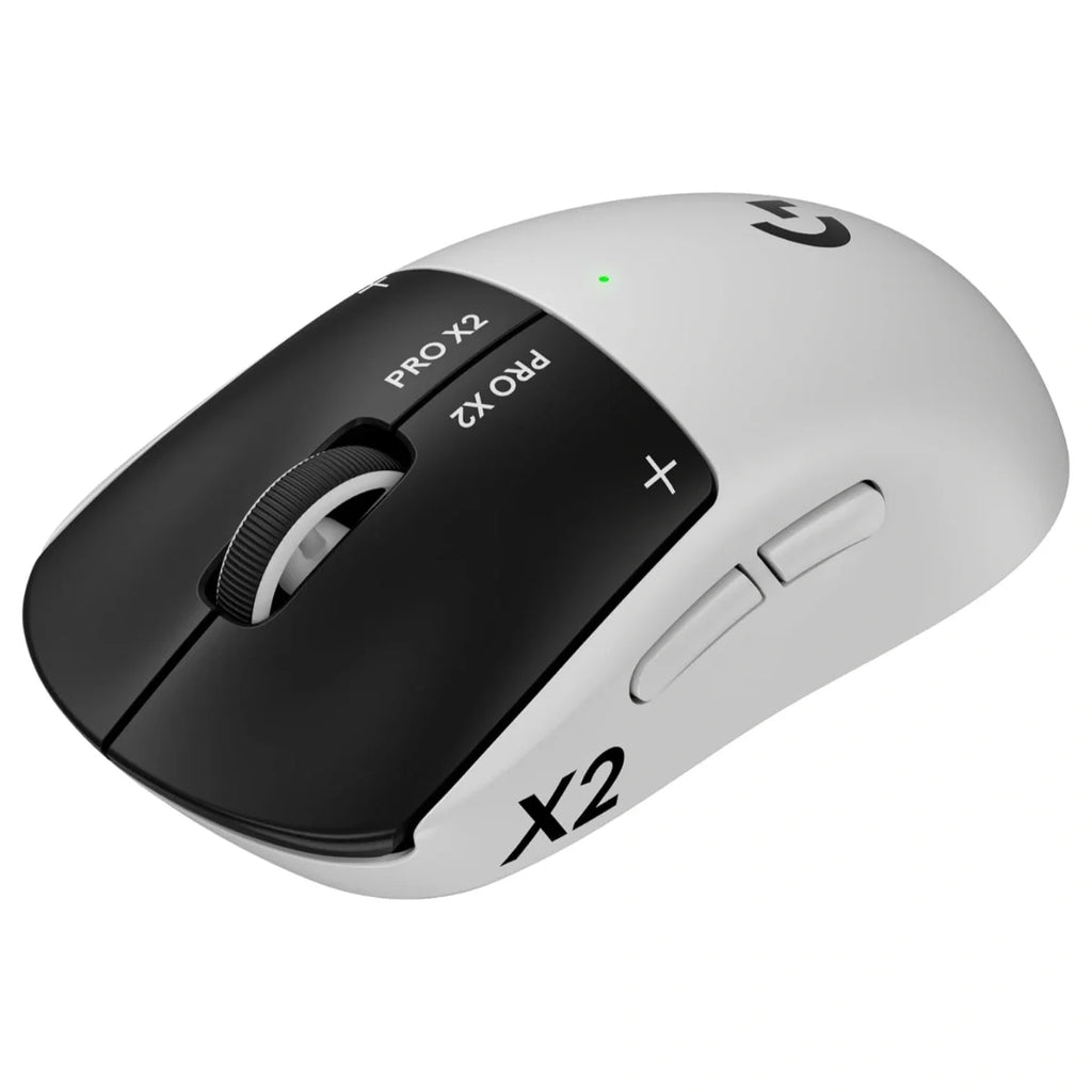 Logitech G PRO X2 SUPERSTRIKE Wireless Gaming Mouse, HERO 2 Sensor Up To 44,000 DPI, 8kHz Polling, 61g Ultra Lightweight, USB-C, for PC and Mac, Black/White