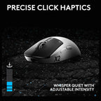 Logitech G PRO X2 SUPERSTRIKE Wireless Gaming Mouse, HERO 2 Sensor Up To 44,000 DPI, 8kHz Polling, 61g Ultra Lightweight, USB-C, for PC and Mac, Black/White