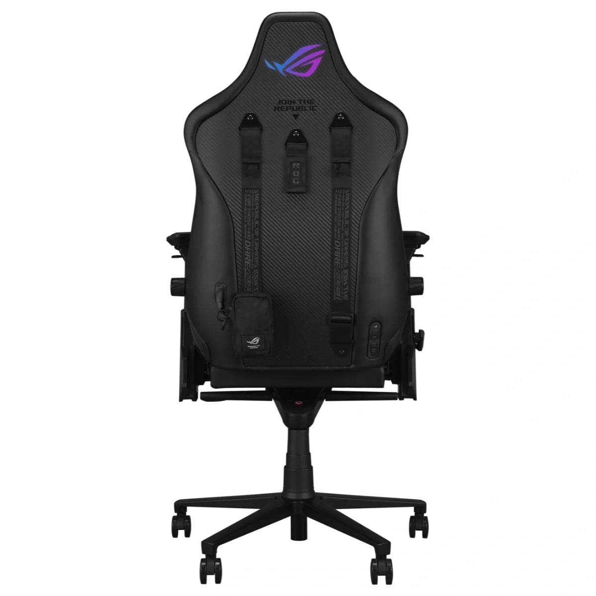ASUS ROG Courser Gaming Chair, Dynamic Synchronized Recline, Up To 155 Degree Recline, 4D Armrests, Adjustable Lumbar Support, Detachable Magnetic Headrest, Ultrawide Seat, Concealed Aura RGB Lighting