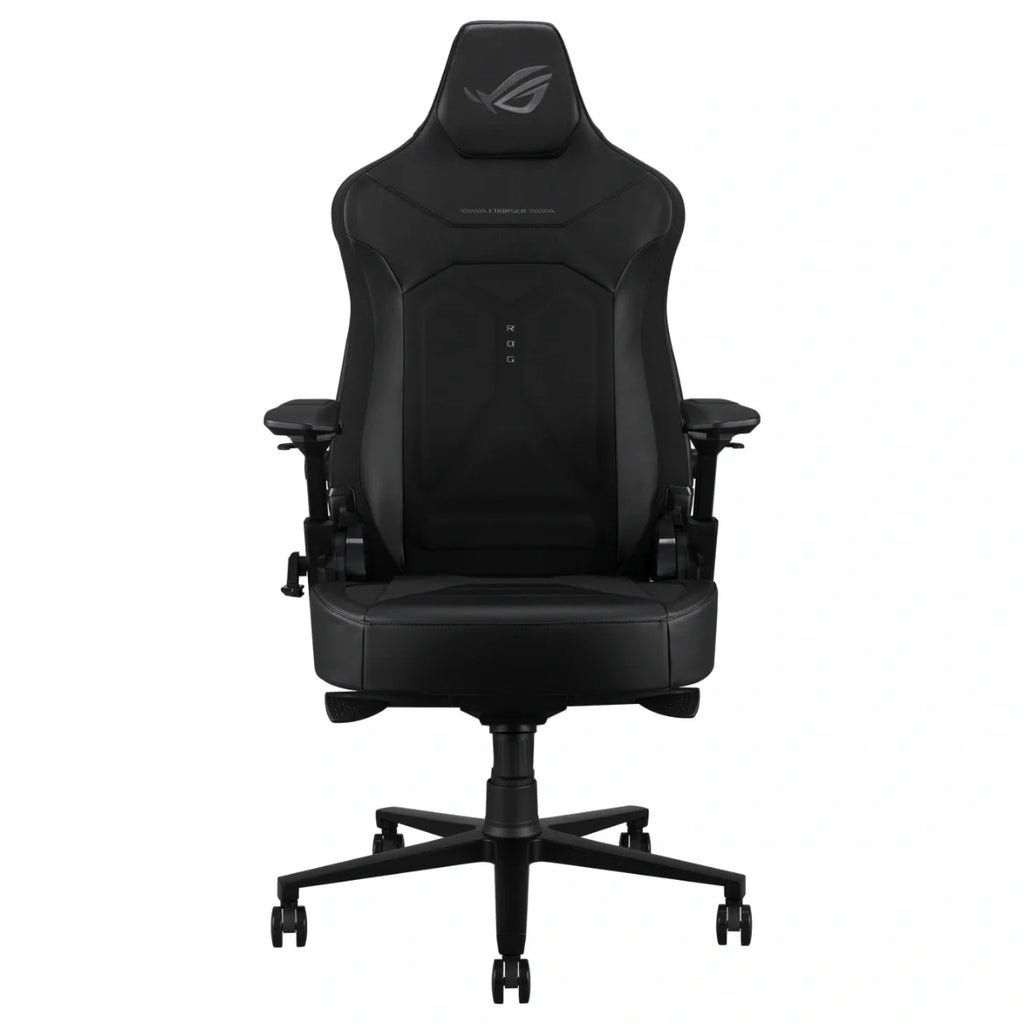 ASUS ROG Courser Core Gaming Chair, Dynamic Synchronized Recline, Up to 155 Degree Recline, 4D Armrests, Adjustable Cold-Pressed Lumbar Pad, Ultrawide Seat, Magnetic Headrest