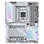 Gigabyte X870E AORUS PRO X3D ICE Motherboard, AMD Socket AM5, DDR5 up to 9000MT/s OC, 4xM.2 Including PCIe 5.0 x4, Wi-Fi 7 and 5GbE LAN, HDMI and Dual USB4 Type-C, PCIe 5.0 x16, ICE