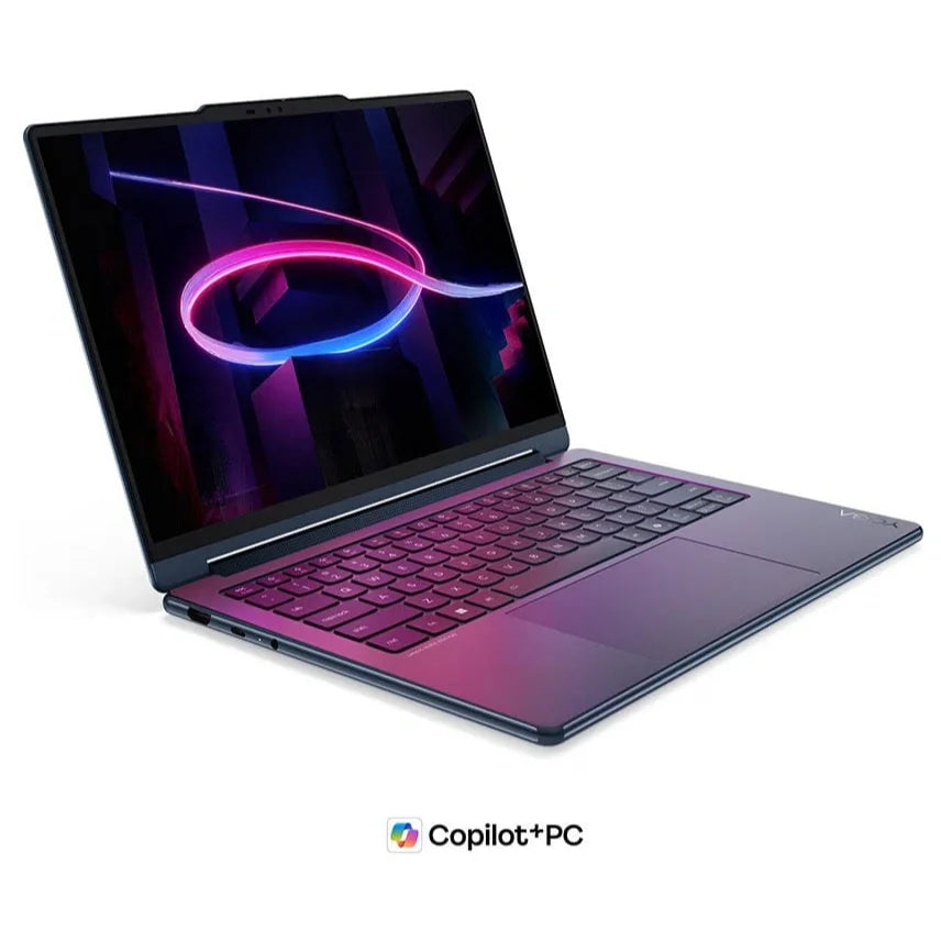 Lenovo Yoga 9i 2-in-1 Aura Edition, Intel Core Ultra 7 355 Up to 4.7GHz, 32GB LPDDR5X-7467 RAM, 1TB PCIe 4.0 NVMe SSD, 14" 2.8K OLED 120Hz Touch, Windows 11 Home, Cosmic Blue, 83SE0009AX (Official Warranty)