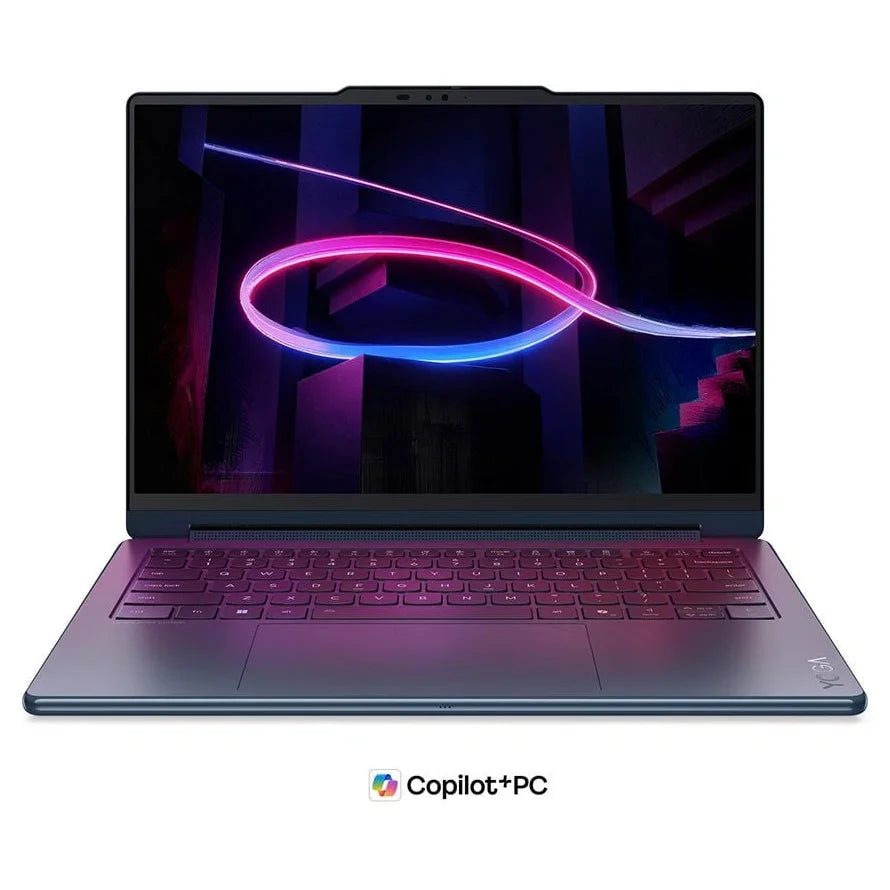 Lenovo Yoga 9i 2-in-1 Aura Edition, Intel Core Ultra 7 355 Up to 4.7GHz, 32GB LPDDR5X-7467 RAM, 1TB PCIe 4.0 NVMe SSD, 14" 2.8K OLED 120Hz Touch, Windows 11 Home, Cosmic Blue, 83SE0009AX (Official Warranty)