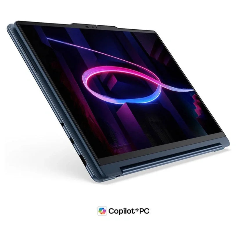 Lenovo Yoga 9i 2-in-1 Aura Edition, Intel Core Ultra 7 355 Up to 4.7GHz, 32GB LPDDR5X-7467 RAM, 1TB PCIe 4.0 NVMe SSD, 14" 2.8K OLED 120Hz Touch, Windows 11 Home, Cosmic Blue, 83SE0009AX (Official Warranty)