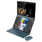 Lenovo Yoga Book 9i, Intel Core Ultra 9 285H Up to 5.4GHz, 32GB LPDDR5X-8400 RAM, 1TB PCIe 4.0 NVMe SSD, Intel Arc 140T, Dual 14" 2.8K OLED 120Hz Touch, Windows 11 Home, Tidal Teal, 83KJ0047AX (Official Warranty)