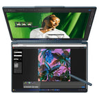 Lenovo Yoga Book 9i, Intel Core Ultra 9 285H Up to 5.4GHz, 32GB LPDDR5X-8400 RAM, 1TB PCIe 4.0 NVMe SSD, Intel Arc 140T, Dual 14" 2.8K OLED 120Hz Touch, Windows 11 Home, Tidal Teal, 83KJ0047AX (Official Warranty)