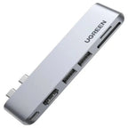 Ugreen USB-C 6-in-2 Hub for MacBook Pro and Air, 4K HDMI 30Hz, Thunderbolt 3, 100W PD, 2 USB 3.0 5Gbps, SD and TF 100MB/S, 80856