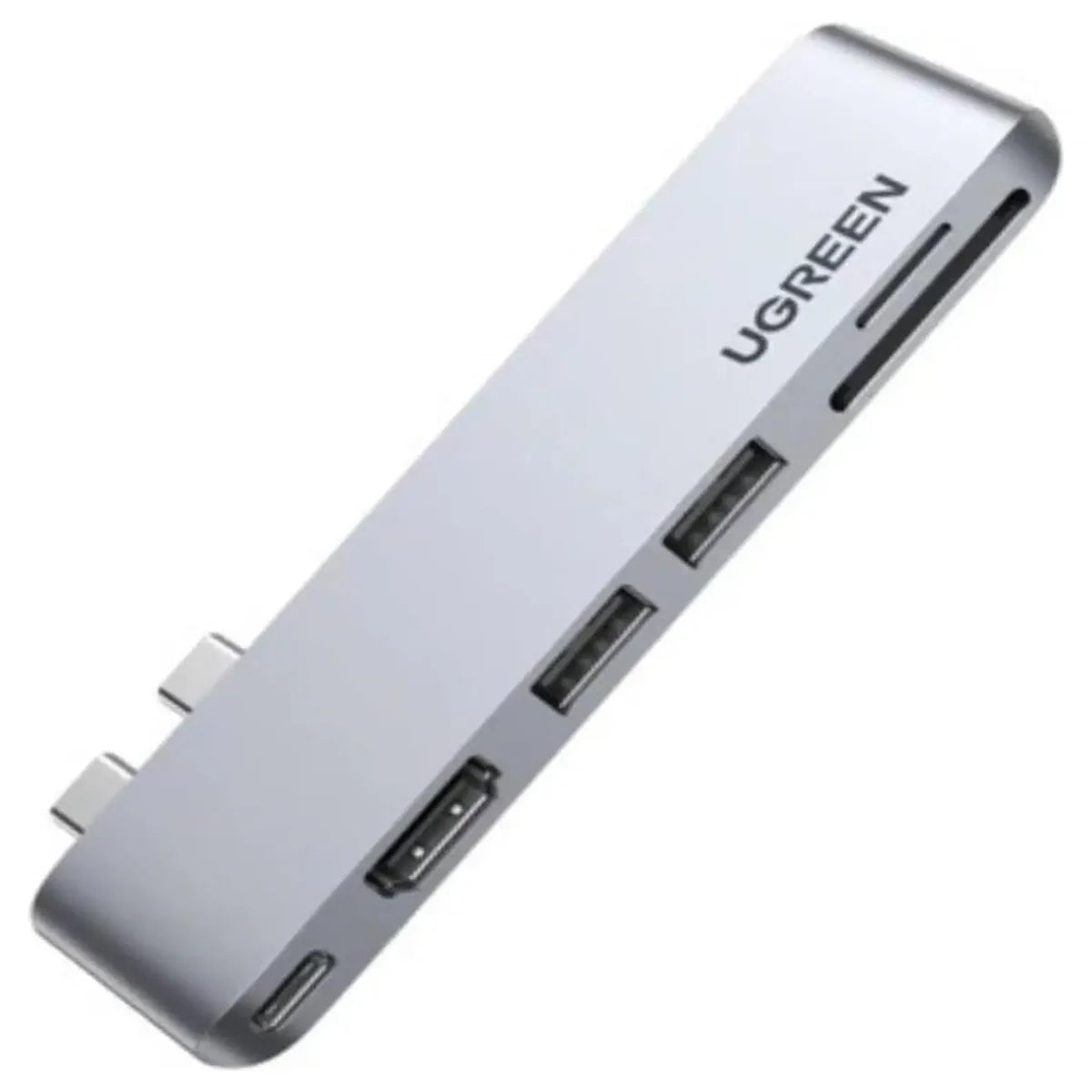 Ugreen USB-C 6-in-2 Hub for MacBook Pro and Air, 4K HDMI 30Hz, Thunderbolt 3, 100W PD, 2 USB 3.0 5Gbps, SD and TF 100MB/S, 80856