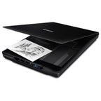 Epson Perfection V39 II Color Photo and Document Flatbed Scanner, 4800 DPI Optical Resolution, USB-Powered, High-Rise Removable Lid, Built-In Kickstand