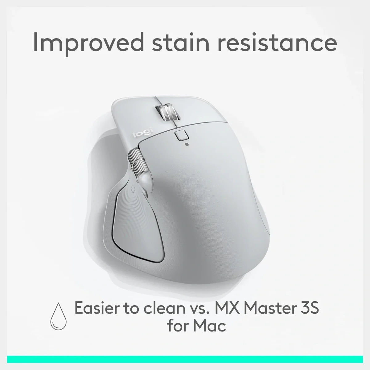 Logitech MX Master 4 for Mac High-Performance Wireless Mouse, Customizable Haptic Feedback, MagSpeed Scroll Wheel, 8000 DPI Any-Surface Tracking, Bluetooth Low Energy 5.1, White Silver 910-007578