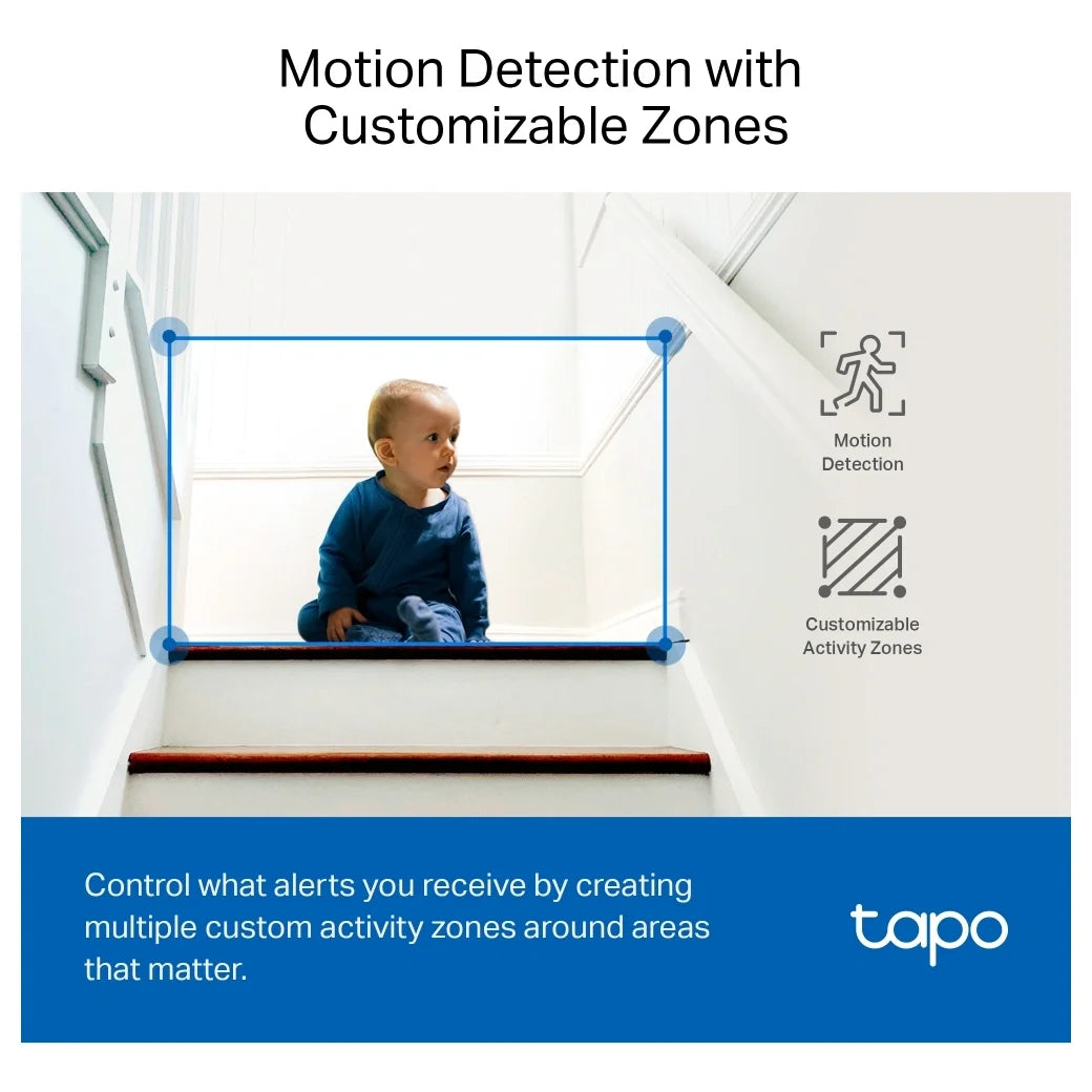 TP-Link Tapo C220 Pan and Tilt AI Home Security Wi-Fi Camera, 2K 4MP QHD, 360 Degree Horizontal and 114 Degree Vertical, Night Vision Up to 30ft, Two-Way Audio