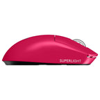 Logitech PRO X SUPERLIGHT 2 LIGHTSPEED Wireless Gaming Mouse, HERO 2 Sensor 100-32,000 DPI, 8000Hz Report Rate, 5 Buttons, Magenta