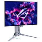 ASUS ROG Swift OLED PG27AQWP-W Gaming Monitor, 26.5" QHD 540Hz Dual-Mode HD 720Hz, 0.02ms GTG, VESA DisplayHDR 500 True Black, DisplayPort 2.1, PG27AQWP-W