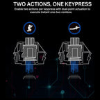 E-YOOSO HZ-68 Rapid Trigger Mechanical Keyboard with Hall Effect, Adjustable Magnetic Switch, RGB Backlit, Doubleshot PBT Keycaps, 68-Key Layout, 8000Hz Polling Rate, White