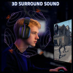 ATTACK SHARK L80 PRO Wireless Gaming Headset, 20ms Ultra-Low Latency, Dual Microphone System, Tri-Mode Bluetooth 5.3 2.4Ghz Wired, 40mm Speaker Drivers, 300mAh Battery