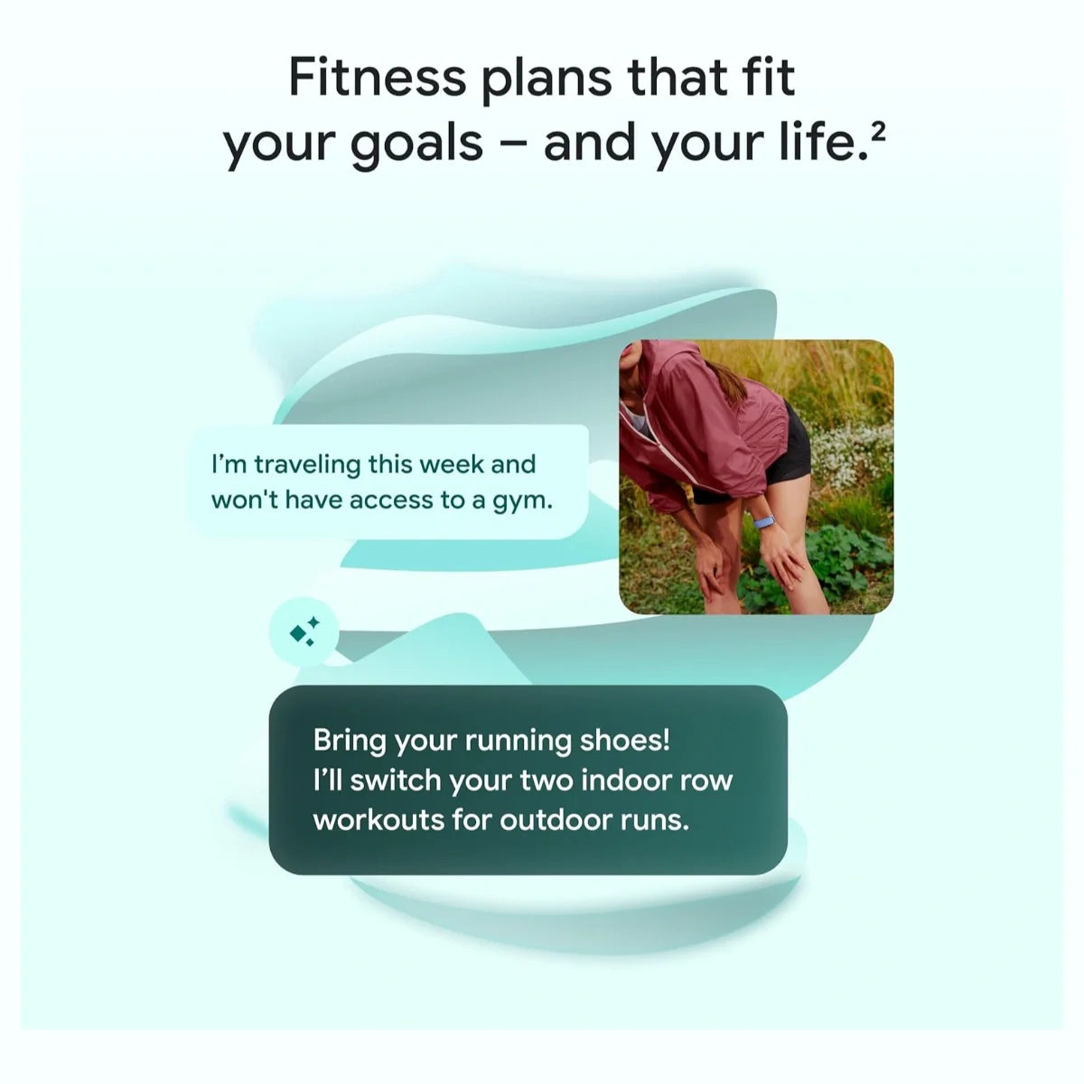 Google Fitbit Air Screenless Activity Tracker, Fitness Heart Rate and Sleep Tracking, Personalized AI-Powered Coaching, Up to 7 Days Battery Life, Works With iOS and Android, Lavender