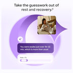 Google Fitbit Air Screenless Activity Tracker, Fitness Heart Rate and Sleep Tracking, Personalized AI-Powered Coaching, Up to 7 Days Battery Life, Works With iOS and Android, Lavender