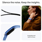 Google Fitbit Air Screenless Activity Tracker, Fitness Heart Rate and Sleep Tracking, Personalized AI-Powered Coaching, Up to 7 Days Battery Life, Works With iOS and Android, Lavender