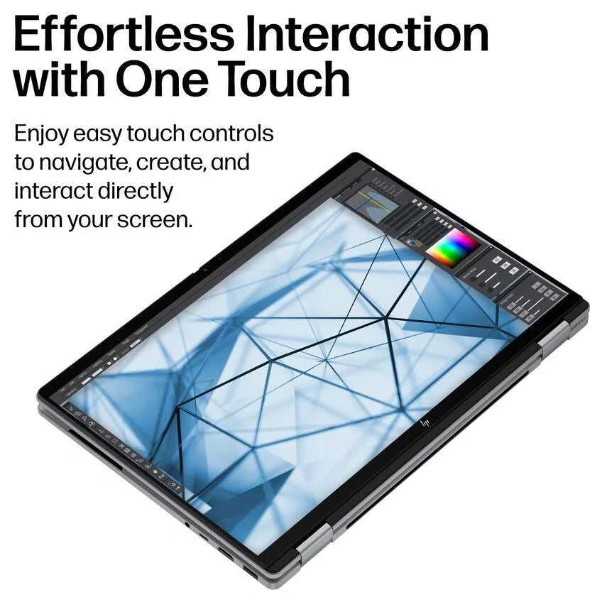 HP Omnibook X Flip 2 in 1 14-KB0023DX, Intel Core Ultra 7 355, Intel Graphics, 16GB DDR5 RAM, 1TB NVMe M.2 SSD, 14" 2K UWVA OLED Touch Screen, Windows 11 Home, Backlit Keyboard, Copilot Plus, Meteor Silver
