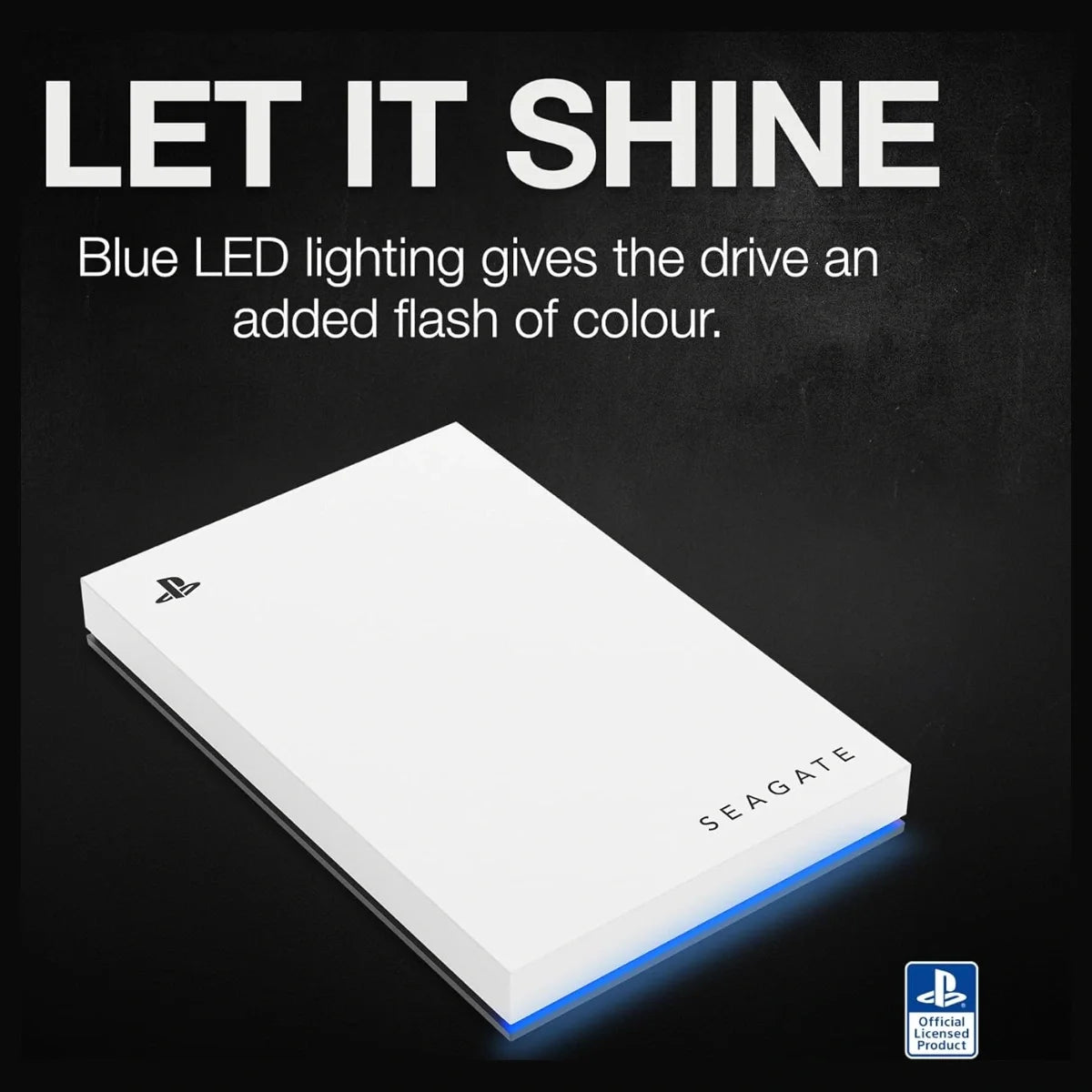 Seagate Game Drive for PlayStation Consoles External HDD, 2TB, USB 3.0, Officially Licensed for PS5 and PS4, Blue LED, STLV2000201