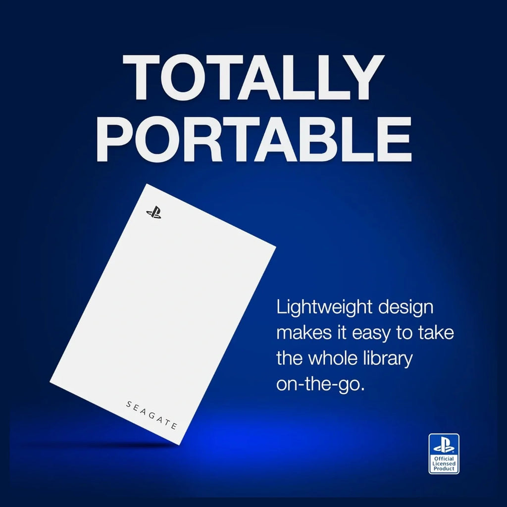 Seagate Game Drive for PlayStation Consoles External HDD, 2TB, USB 3.0, Officially Licensed for PS5 and PS4, Blue LED, STLV2000201