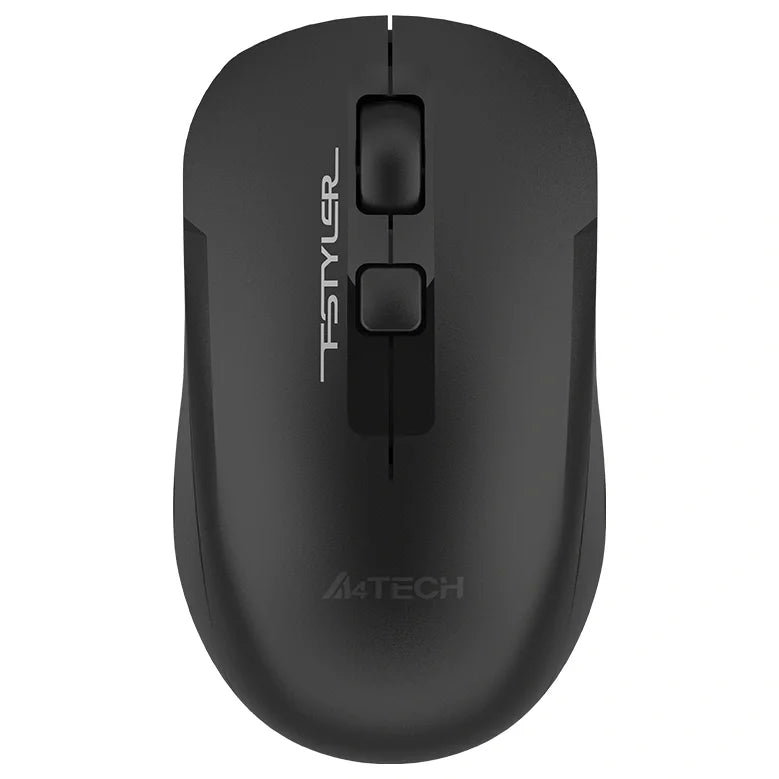A4Tech FG16S 2.4G Wireless Mouse, Silent Click, 1200-1600-2000 DPI Adjustable, 8-in-One Gesture, Black